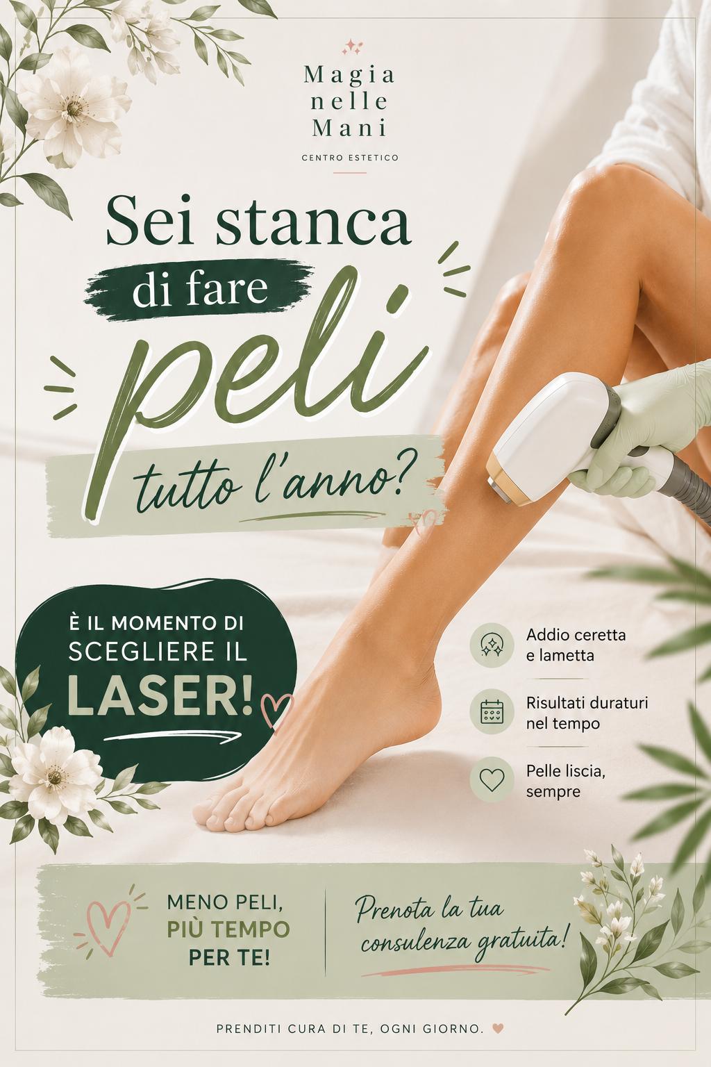 Epilazione laser — addio ceretta e lametta, consulenza gratuita